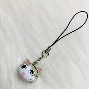 Japanese Chi Cat-Shaped Phone Keychain